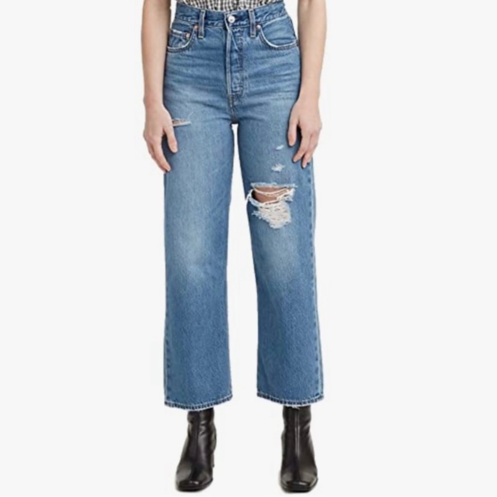 Levis Ribcage Straight Ankle Jeans
